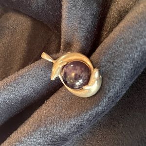 Amethyst Dolphin pendant